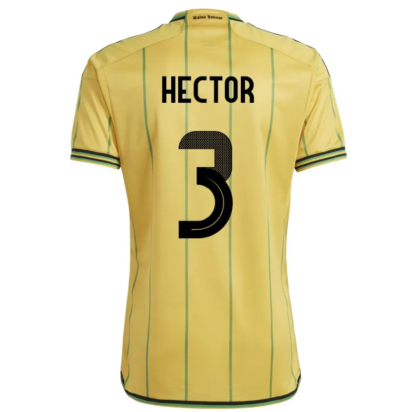 Danxen Kobiety Jamajka Michael Hector #3 Żółty Domowa Koszulka 24-26 Koszulki Klubowe
