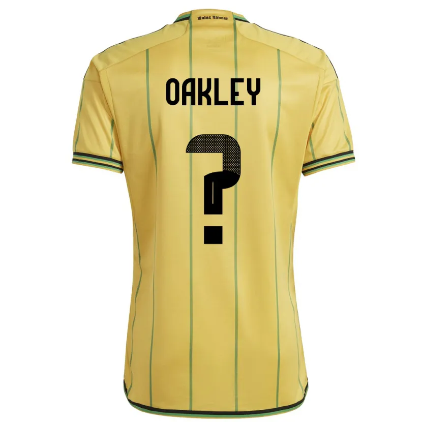 Danxen Kobiety Jamajka Katie Oakley #0 Żółty Domowa Koszulka 24-26 Koszulki Klubowe