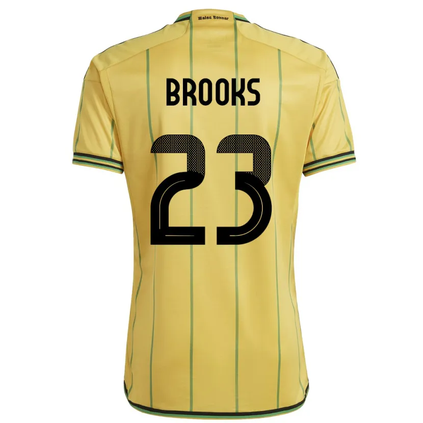 Danxen Kobiety Jamajka Liya Brooks #23 Żółty Domowa Koszulka 24-26 Koszulki Klubowe