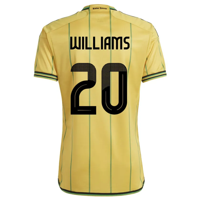 Danxen Kobiety Jamajka Victoria Williams #20 Żółty Domowa Koszulka 24-26 Koszulki Klubowe