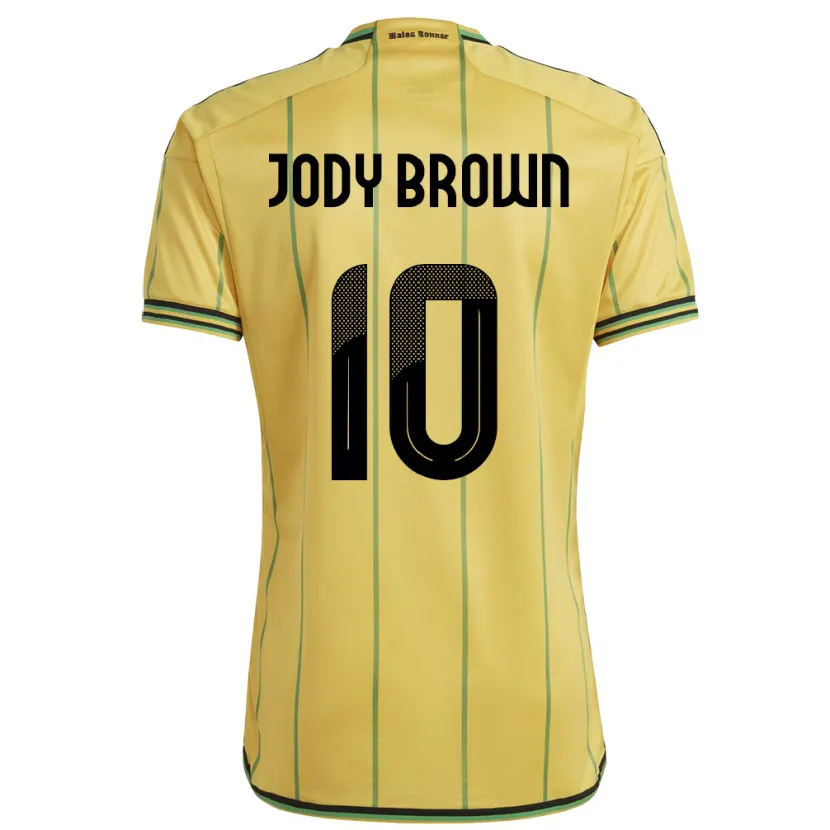 Danxen Kobiety Jamajka Jody Brown #10 Żółty Domowa Koszulka 24-26 Koszulki Klubowe