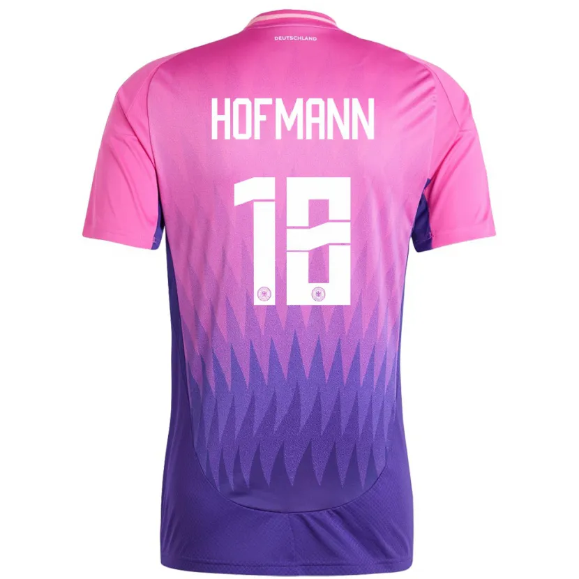 Danxen Kobiety Niemcy Jonas Hofmann #18 Różowy Fiolet Wyjazdowa Koszulka 24-26 Koszulki Klubowe