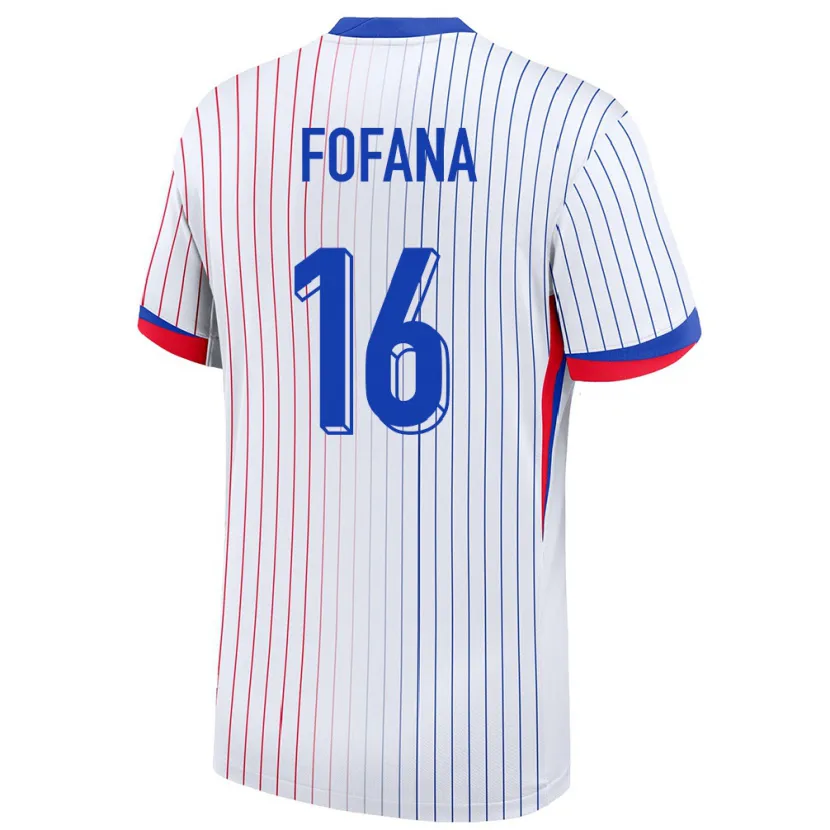 Danxen Kobiety Francja Yahia Fofana #16 Biały Wyjazdowa Koszulka 24-26 Koszulki Klubowe