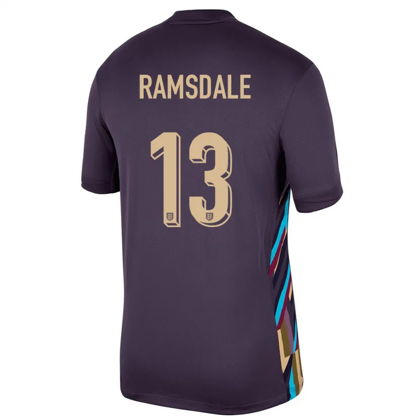 Danxen Kobiety Anglia Aaron Ramsdale #13 Ciemna Rodzynka Wyjazdowa Koszulka 24-26 Koszulki Klubowe