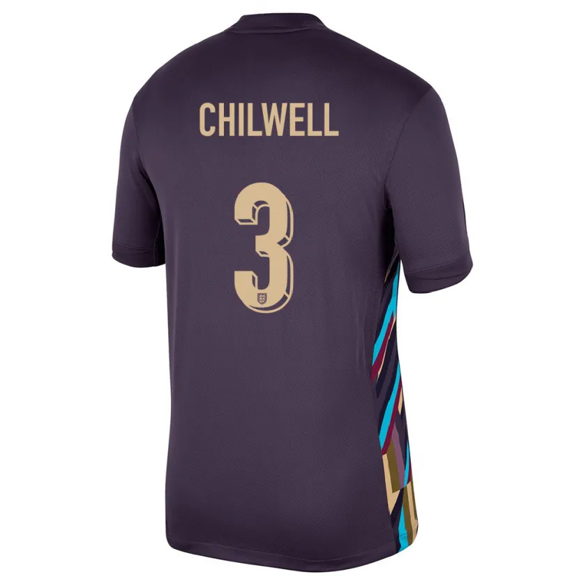 Danxen Kobiety Anglia Ben Chilwell #3 Ciemna Rodzynka Wyjazdowa Koszulka 24-26 Koszulki Klubowe