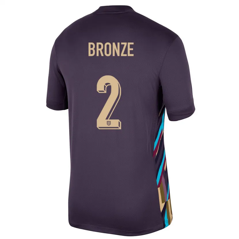 Danxen Kobiety Anglia Lucy Bronze #2 Ciemna Rodzynka Wyjazdowa Koszulka 24-26 Koszulki Klubowe