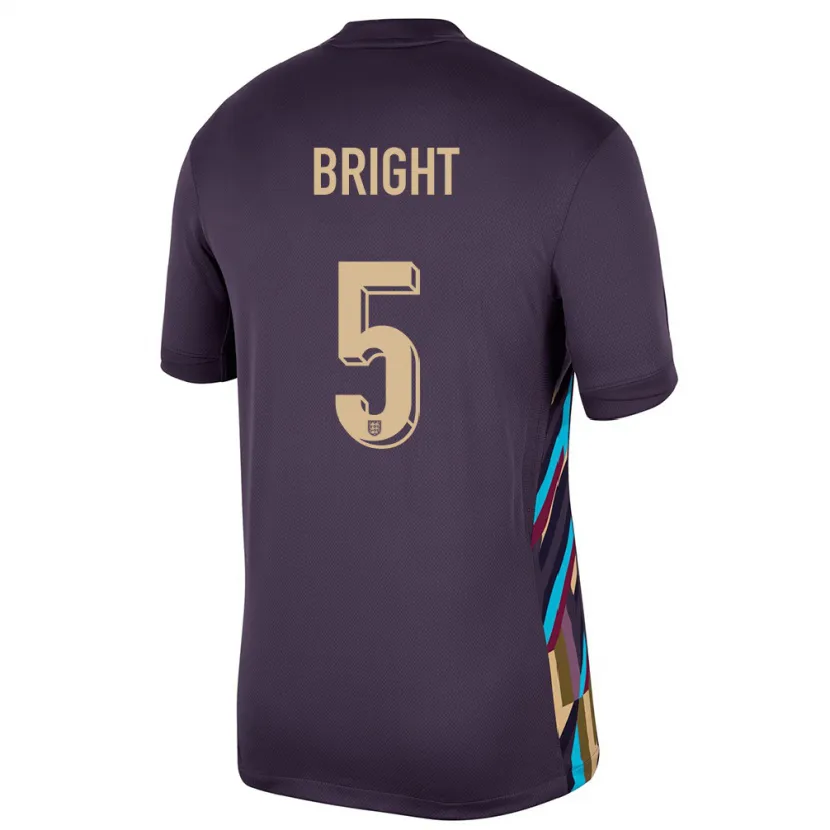 Danxen Kobiety Anglia Millie Bright #5 Ciemna Rodzynka Wyjazdowa Koszulka 24-26 Koszulki Klubowe