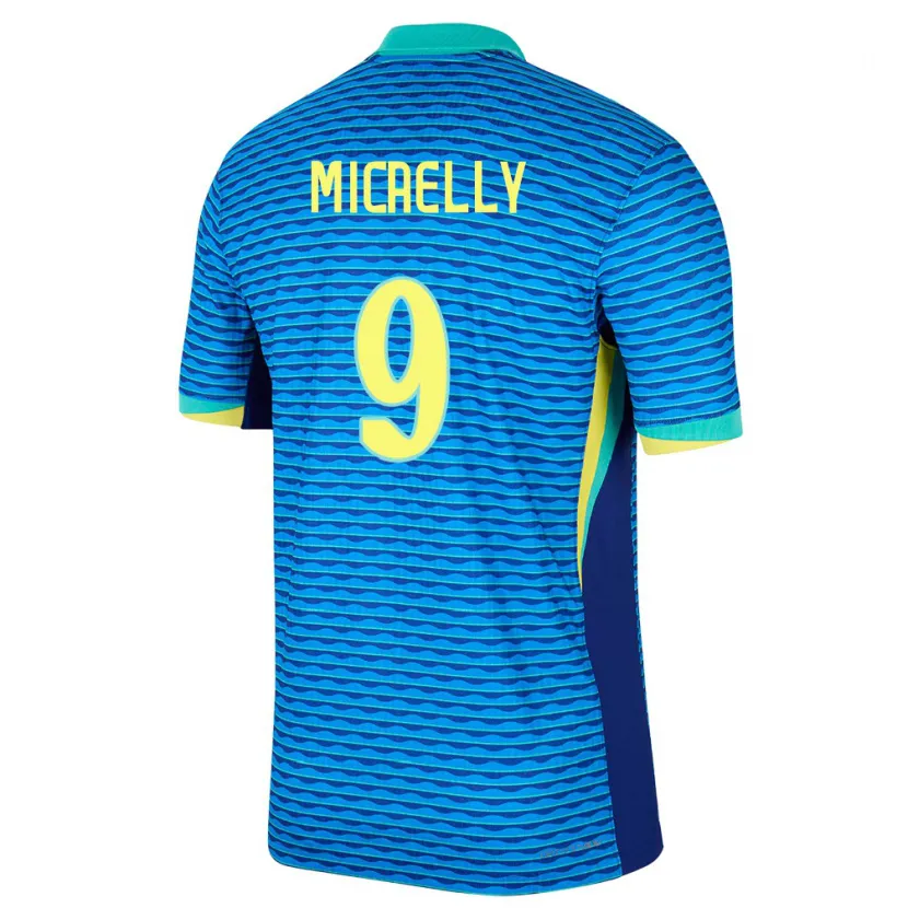 Danxen Kobiety Brazylia Micaelly #9 Niebieski Wyjazdowa Koszulka 24-26 Koszulki Klubowe