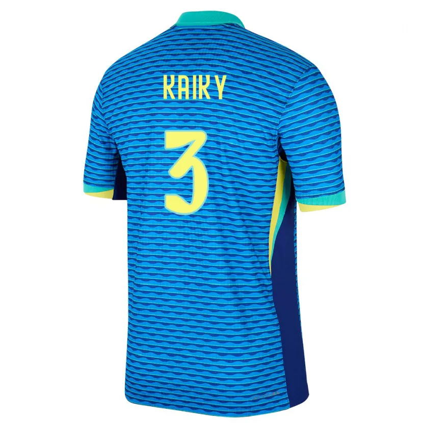 Danxen Kobiety Brazylia Kaiky #3 Niebieski Wyjazdowa Koszulka 24-26 Koszulki Klubowe