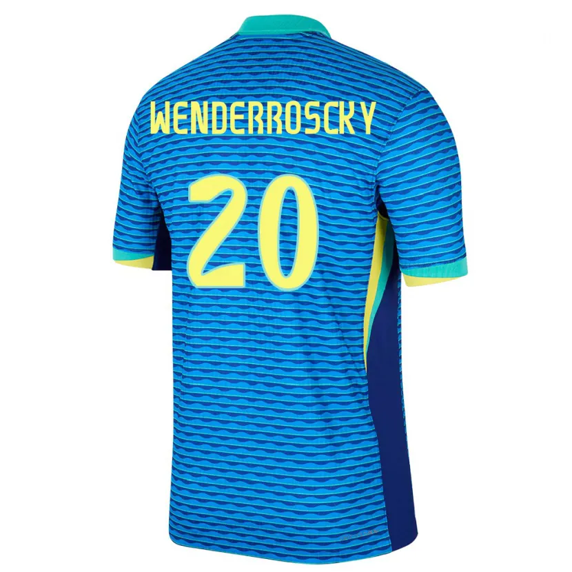 Danxen Kobiety Brazylia Arthur Wenderroscky #20 Niebieski Wyjazdowa Koszulka 24-26 Koszulki Klubowe