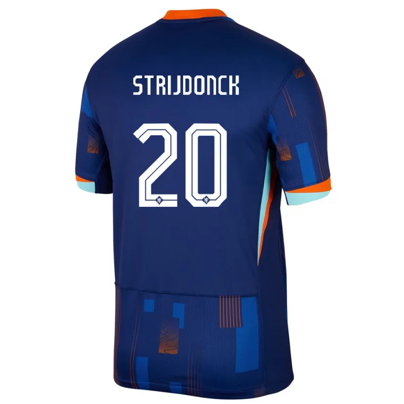 Danxen Kobiety Holandia Bayren Strijdonck #20 Niebieski Wyjazdowa Koszulka 24-26 Koszulki Klubowe