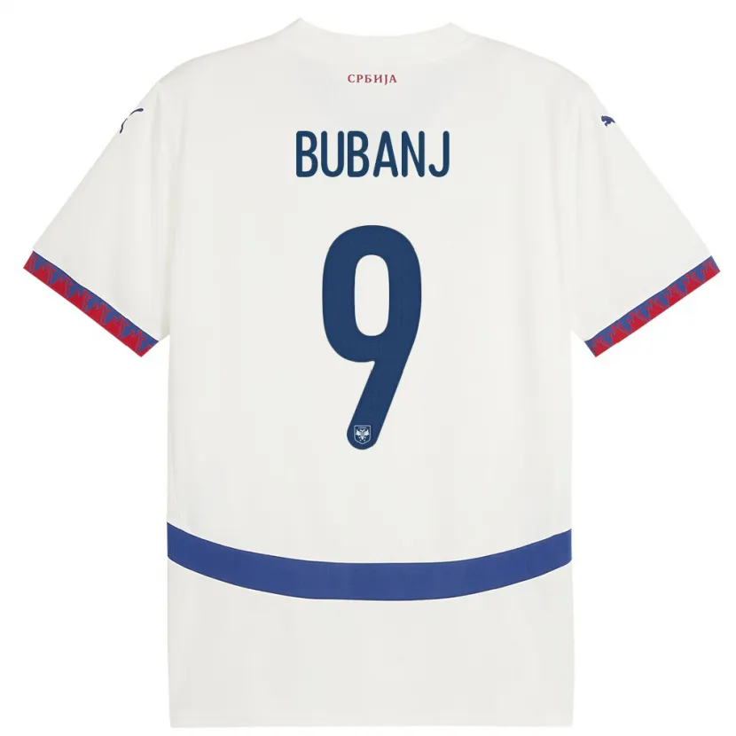 Danxen Kobiety Serbia Mateja Bubanj #9 Biały Wyjazdowa Koszulka 24-26 Koszulki Klubowe