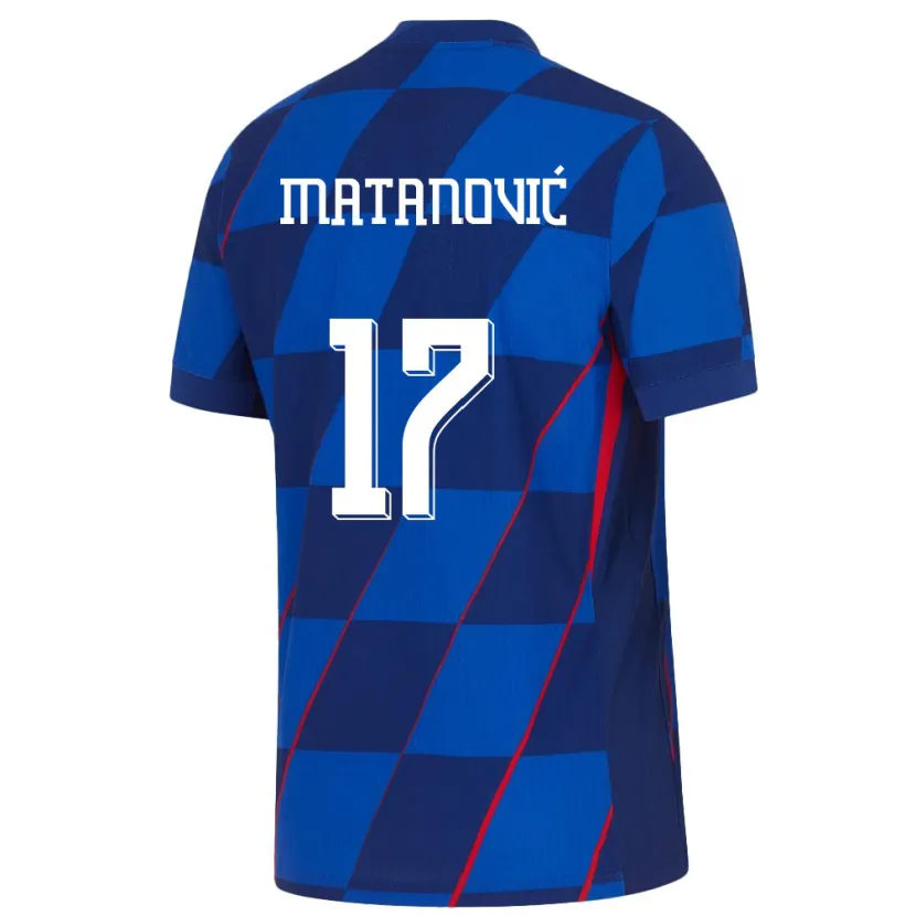Danxen Kobiety Chorwacja Igor Matanovic #17 Niebieski Wyjazdowa Koszulka 24-26 Koszulki Klubowe