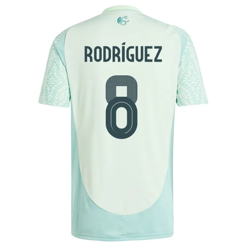 Danxen Kobiety Meksyk Carlos Rodriguez #8 Lniana Zieleń Wyjazdowa Koszulka 24-26 Koszulki Klubowe