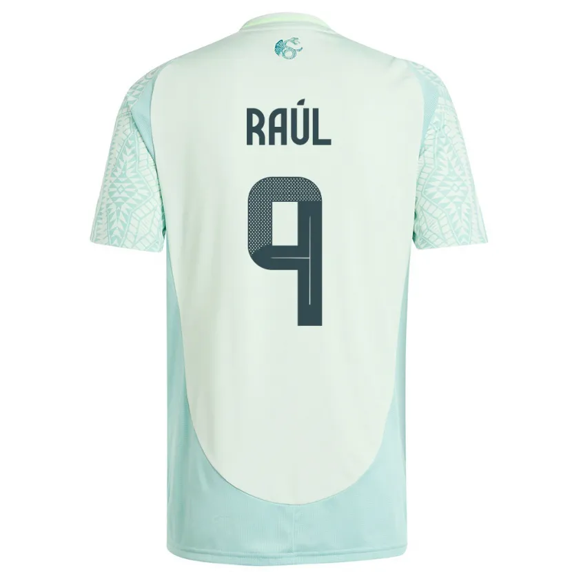 Danxen Kobiety Meksyk Raul Jimenez #9 Lniana Zieleń Wyjazdowa Koszulka 24-26 Koszulki Klubowe