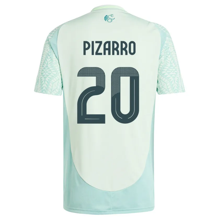 Danxen Kobiety Meksyk Rodolfo Pizarro #20 Lniana Zieleń Wyjazdowa Koszulka 24-26 Koszulki Klubowe