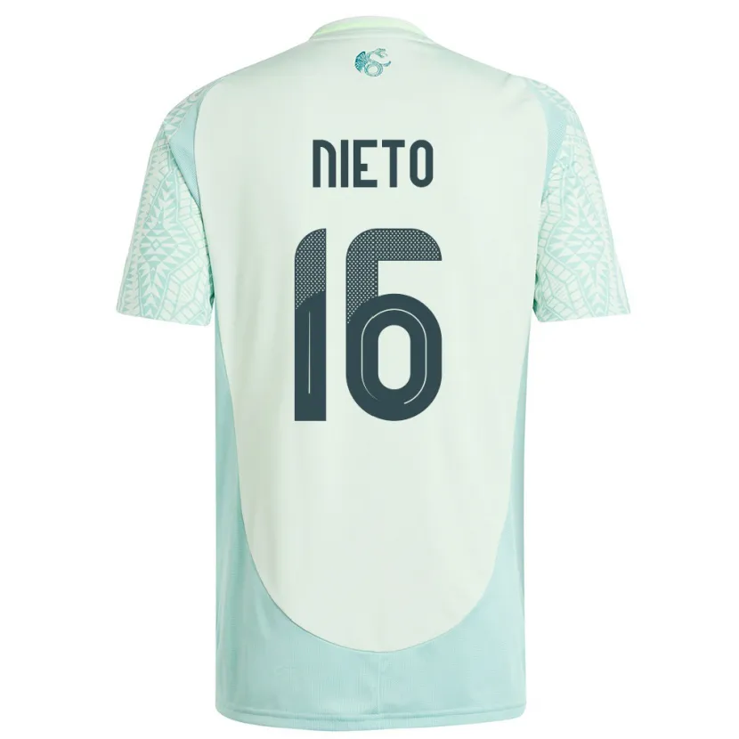 Danxen Kobiety Meksyk Karla Nieto #16 Lniana Zieleń Wyjazdowa Koszulka 24-26 Koszulki Klubowe