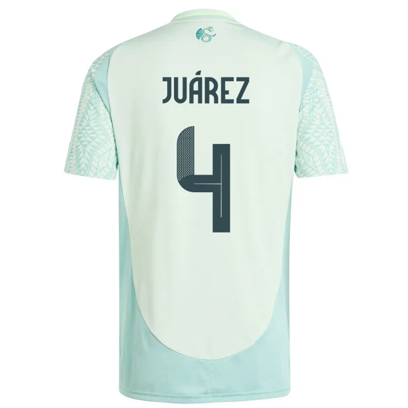 Danxen Kobiety Meksyk Ramon Juarez #4 Lniana Zieleń Wyjazdowa Koszulka 24-26 Koszulki Klubowe