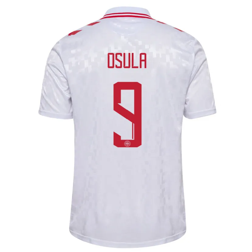 Danxen Kobiety Dania William Osula #9 Biały Wyjazdowa Koszulka 24-26 Koszulki Klubowe