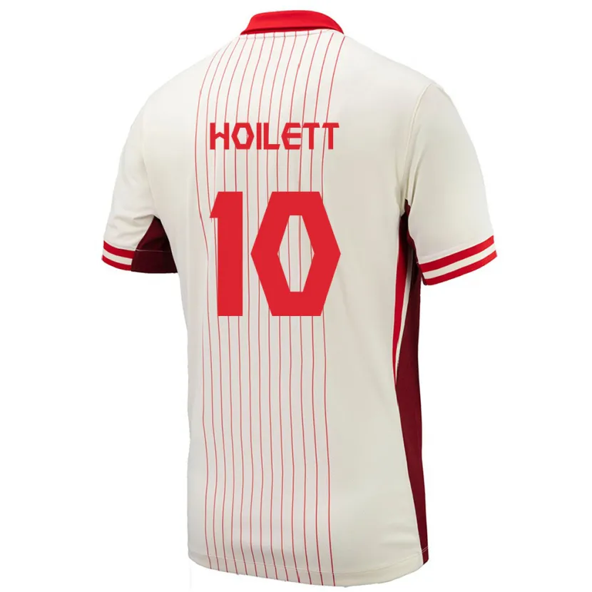 Danxen Kobiety Kanada David Junior Hoilett #10 Biały Wyjazdowa Koszulka 24-26 Koszulki Klubowe