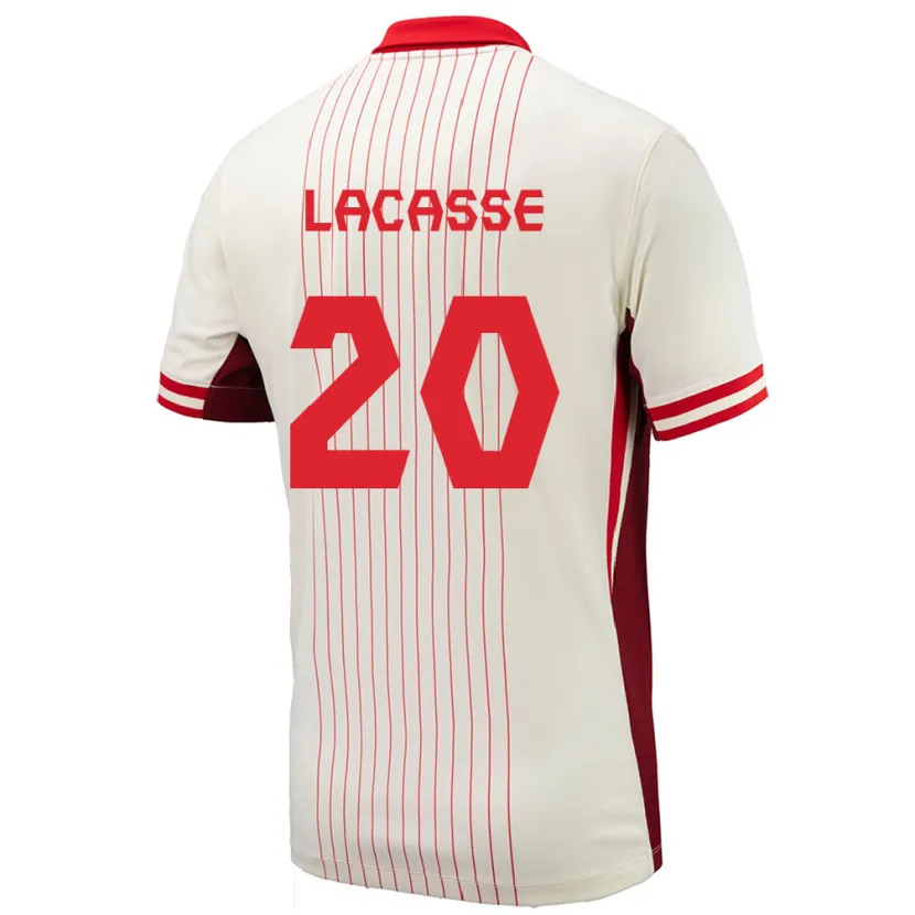 Danxen Kobiety Kanada Cloé Lacasse #20 Biały Wyjazdowa Koszulka 24-26 Koszulki Klubowe