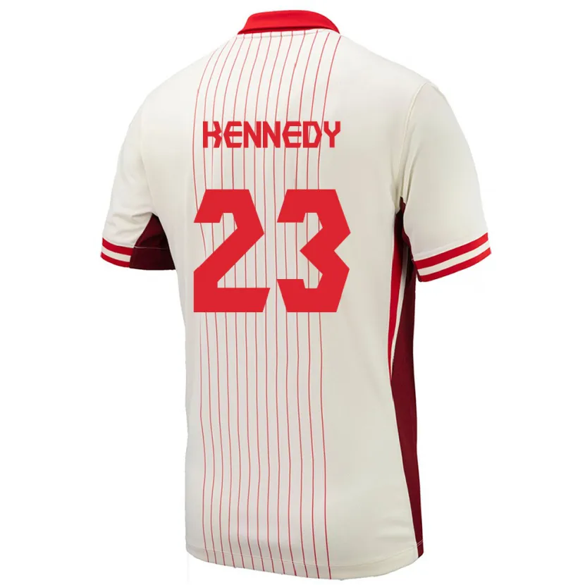 Danxen Kobiety Kanada Scott Kennedy #23 Biały Wyjazdowa Koszulka 24-26 Koszulki Klubowe