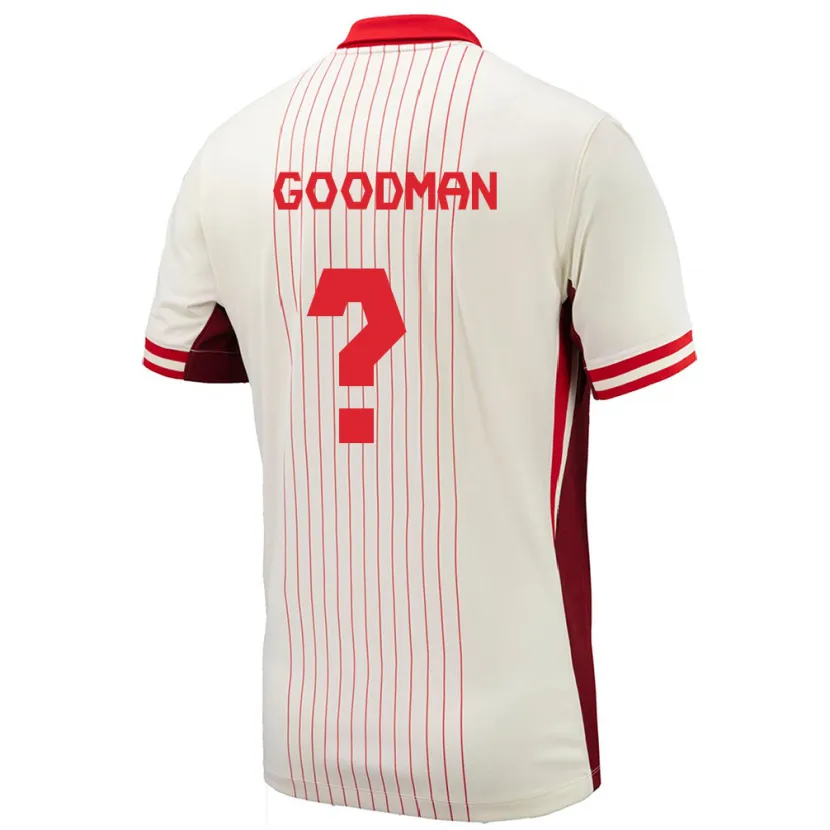 Danxen Kobiety Kanada Owen Goodman #0 Biały Wyjazdowa Koszulka 24-26 Koszulki Klubowe