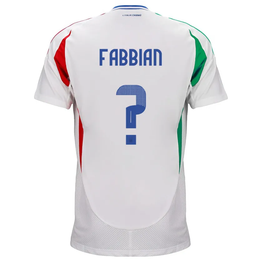 Danxen Kobiety Włochy Giovanni Fabbian #0 Biały Wyjazdowa Koszulka 24-26 Koszulki Klubowe