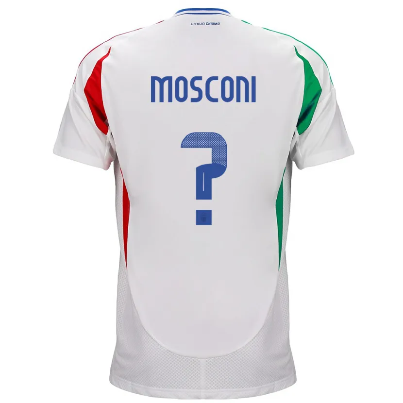 Danxen Kobiety Włochy Mattia Mosconi #0 Biały Wyjazdowa Koszulka 24-26 Koszulki Klubowe
