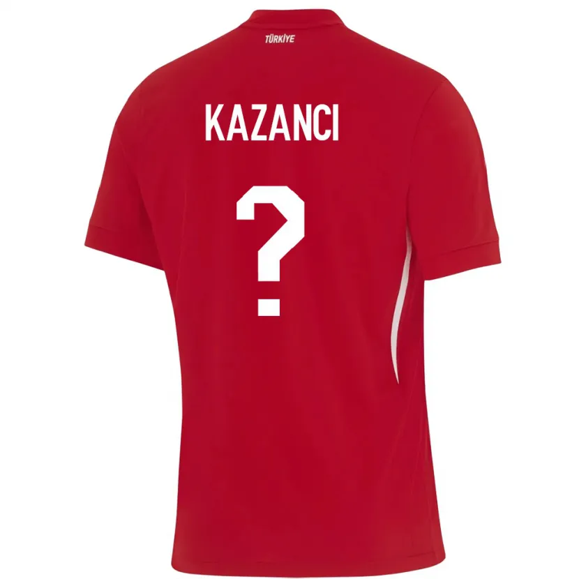 Danxen Kobiety Turcja Şant Kazancı #0 Czerwony Wyjazdowa Koszulka 24-26 Koszulki Klubowe
