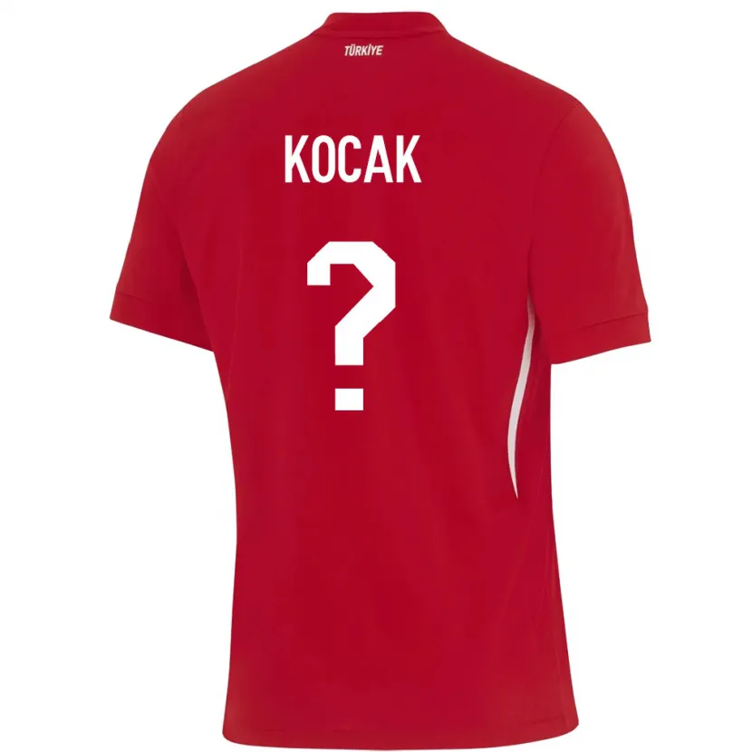 Danxen Kobiety Turcja Furkan Koçak #0 Czerwony Wyjazdowa Koszulka 24-26 Koszulki Klubowe