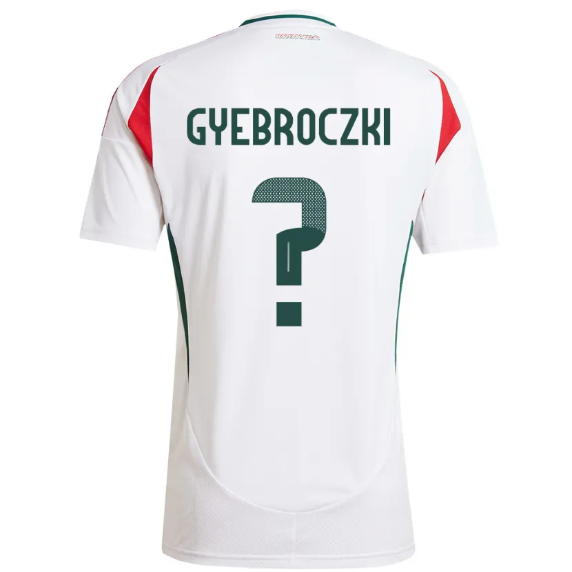 Danxen Kobiety Węgry Dávid Gyebróczki #0 Biały Wyjazdowa Koszulka 24-26 Koszulki Klubowe