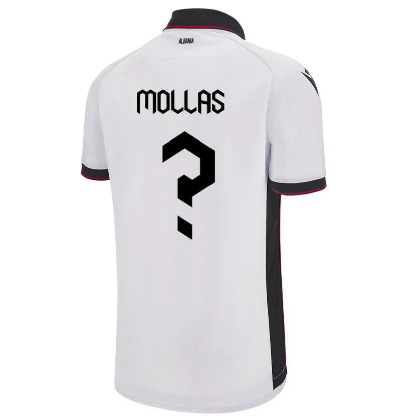 Danxen Kobiety Albania Arbi Mollas #0 Biały Wyjazdowa Koszulka 24-26 Koszulki Klubowe