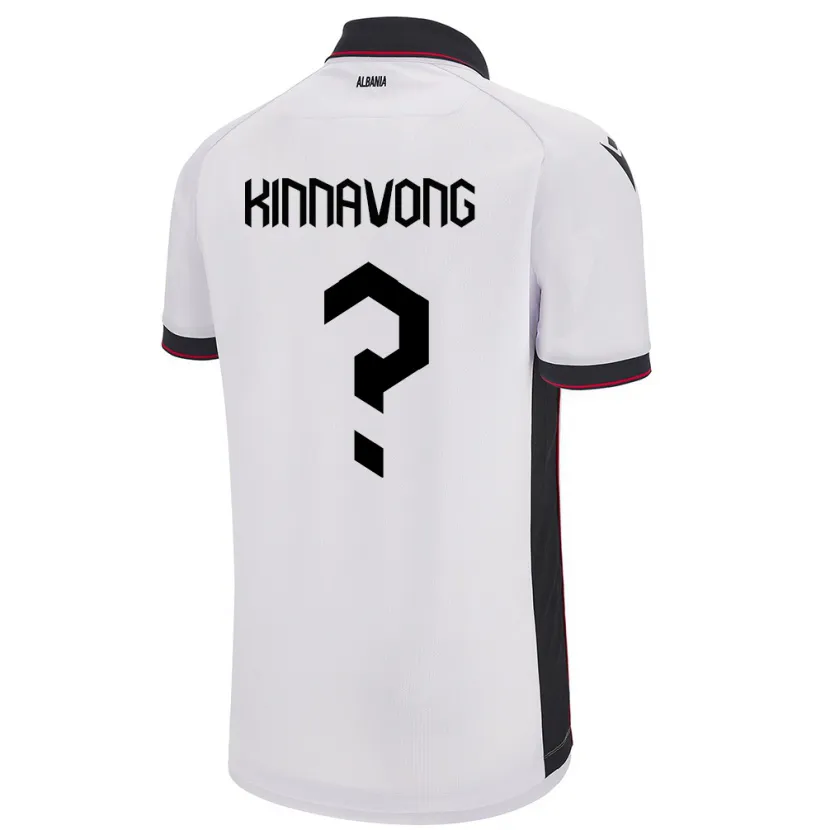 Danxen Kobiety Albania Jordan Kinnavong #0 Biały Wyjazdowa Koszulka 24-26 Koszulki Klubowe