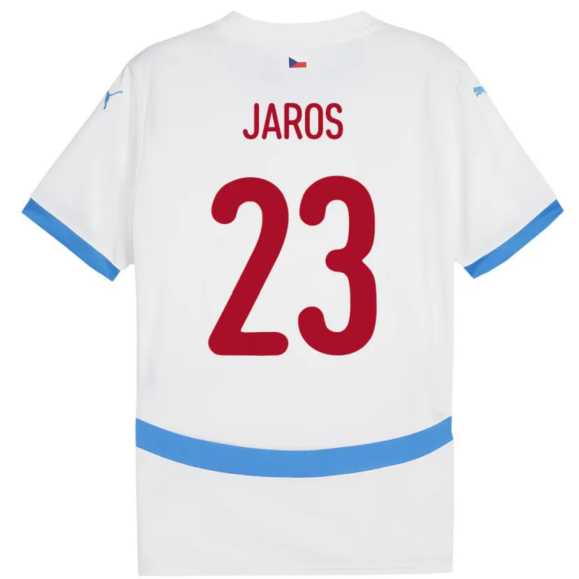 Danxen Kobiety Czechy Vitezslav Jaros #23 Biały Wyjazdowa Koszulka 24-26 Koszulki Klubowe