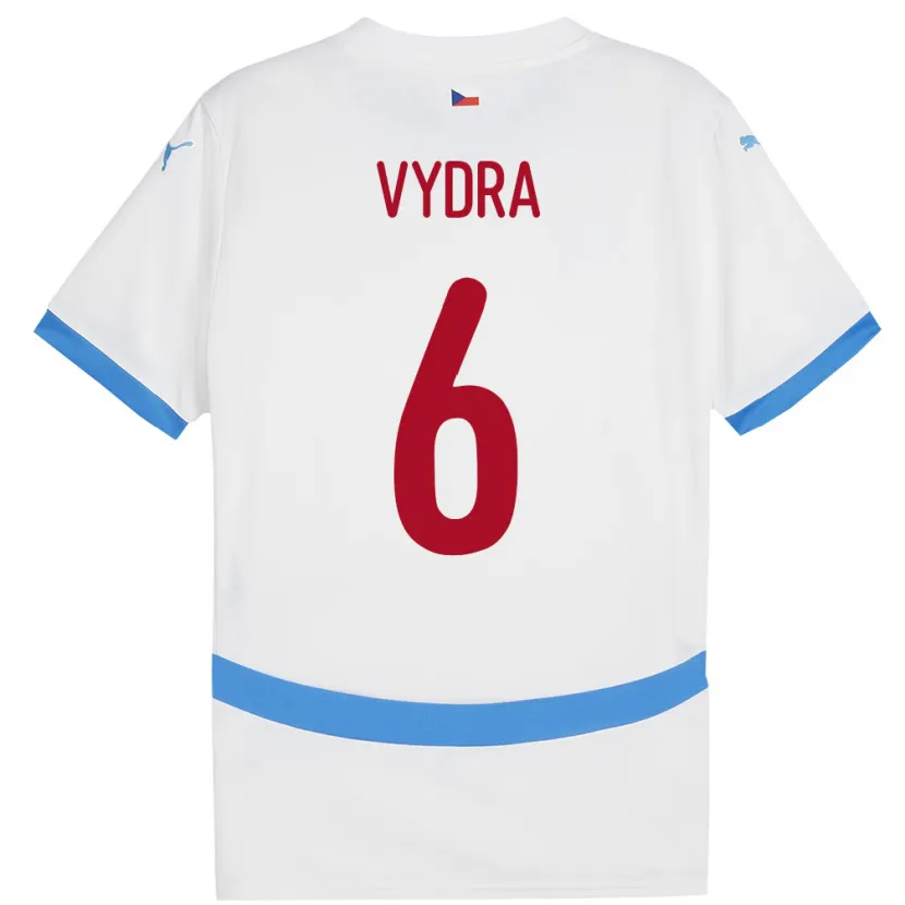 Danxen Kobiety Czechy Patrik Vydra #6 Biały Wyjazdowa Koszulka 24-26 Koszulki Klubowe