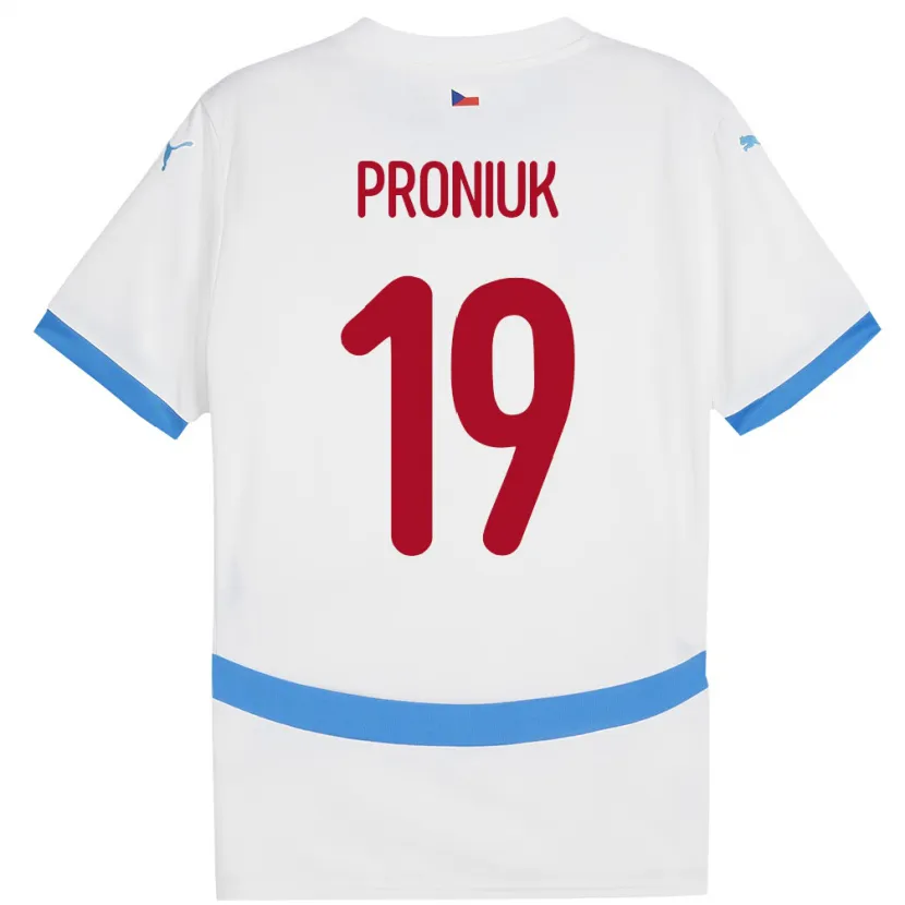 Danxen Kobiety Czechy Adam Proniuk #19 Biały Wyjazdowa Koszulka 24-26 Koszulki Klubowe