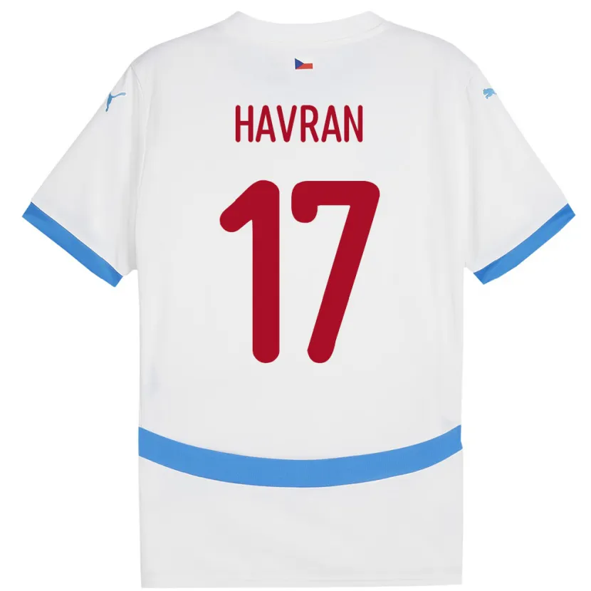 Danxen Kobiety Czechy Marek Havran #17 Biały Wyjazdowa Koszulka 24-26 Koszulki Klubowe