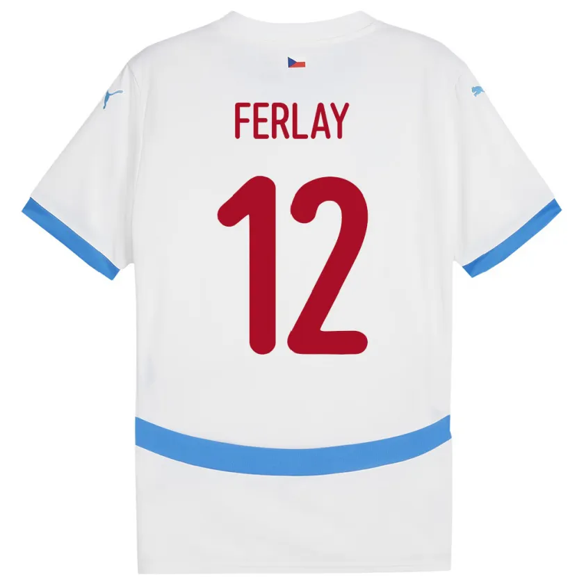 Danxen Kobiety Czechy Ruben Ferlay #12 Biały Wyjazdowa Koszulka 24-26 Koszulki Klubowe