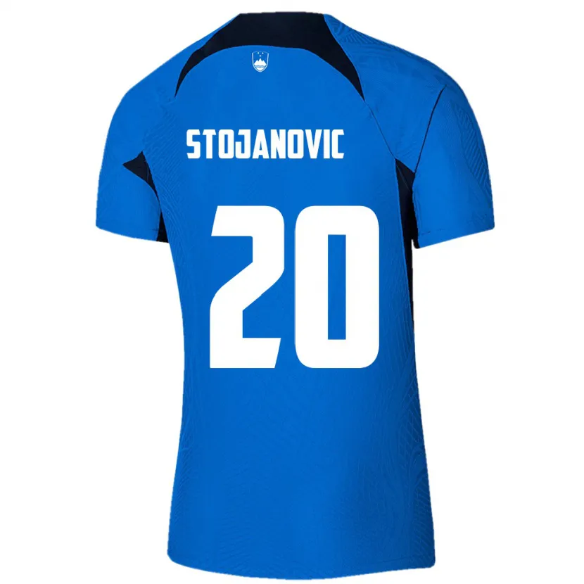 Danxen Kobiety Słowenia Petar Stojanović #20 Niebieski Wyjazdowa Koszulka 24-26 Koszulki Klubowe