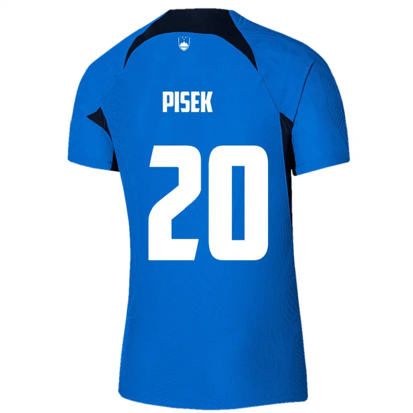 Danxen Kobiety Słowenia Jost Pisek #20 Niebieski Wyjazdowa Koszulka 24-26 Koszulki Klubowe