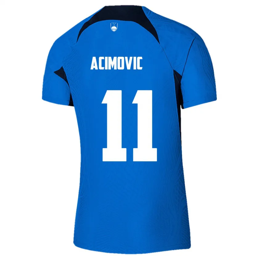 Danxen Kobiety Słowenia Mateo Acimovic #11 Niebieski Wyjazdowa Koszulka 24-26 Koszulki Klubowe