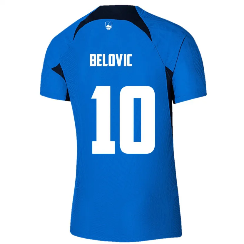 Danxen Kobiety Słowenia Nik Belovic #10 Niebieski Wyjazdowa Koszulka 24-26 Koszulki Klubowe