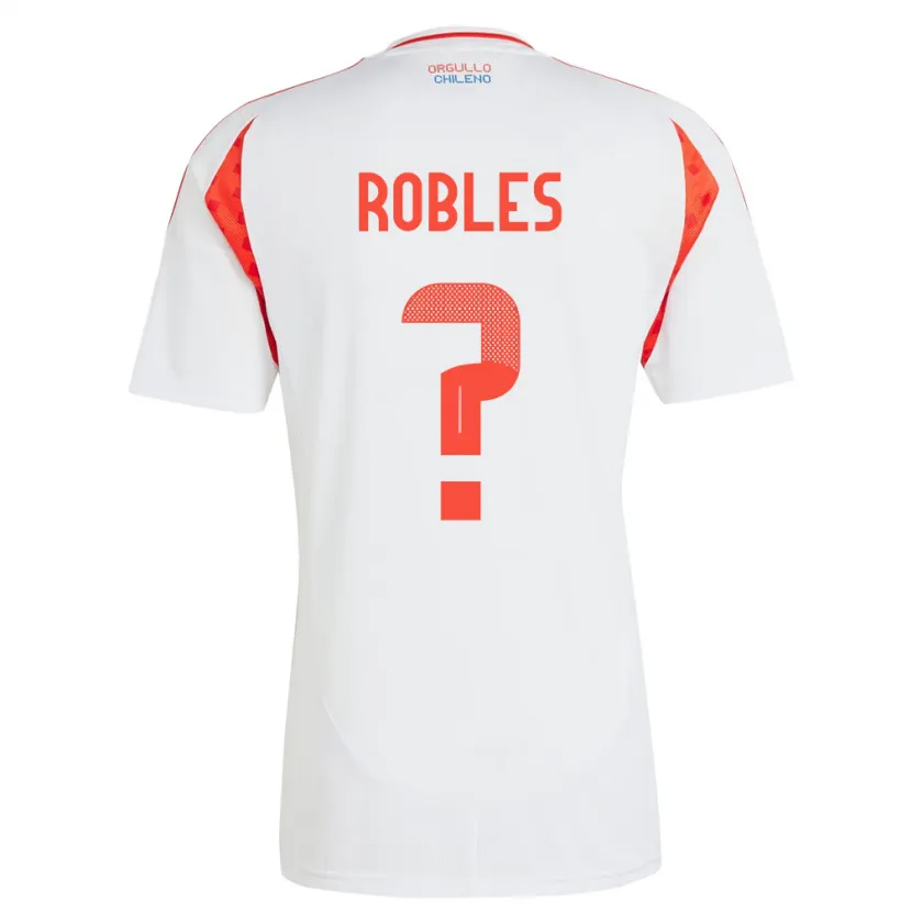 Danxen Kobiety Chile Diego Robles #0 Biały Wyjazdowa Koszulka 24-26 Koszulki Klubowe