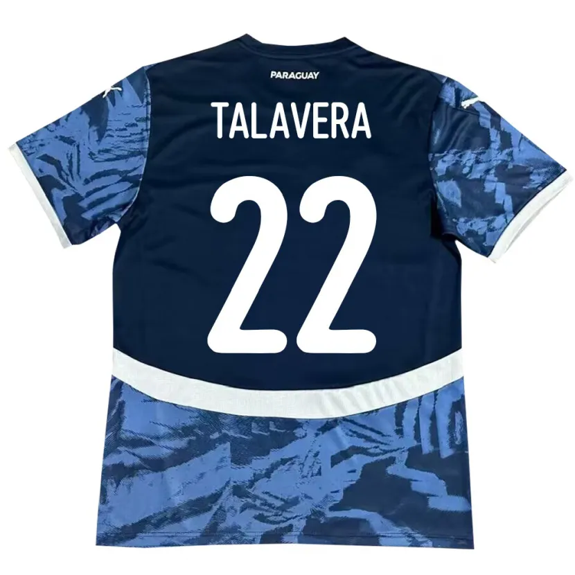 Danxen Kobiety Paragwaj Javier Talavera #22 Niebieski Wyjazdowa Koszulka 24-26 Koszulki Klubowe