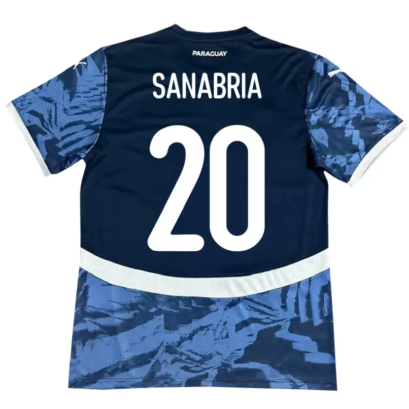 Danxen Kobiety Paragwaj Tobías Sanabria #20 Niebieski Wyjazdowa Koszulka 24-26 Koszulki Klubowe