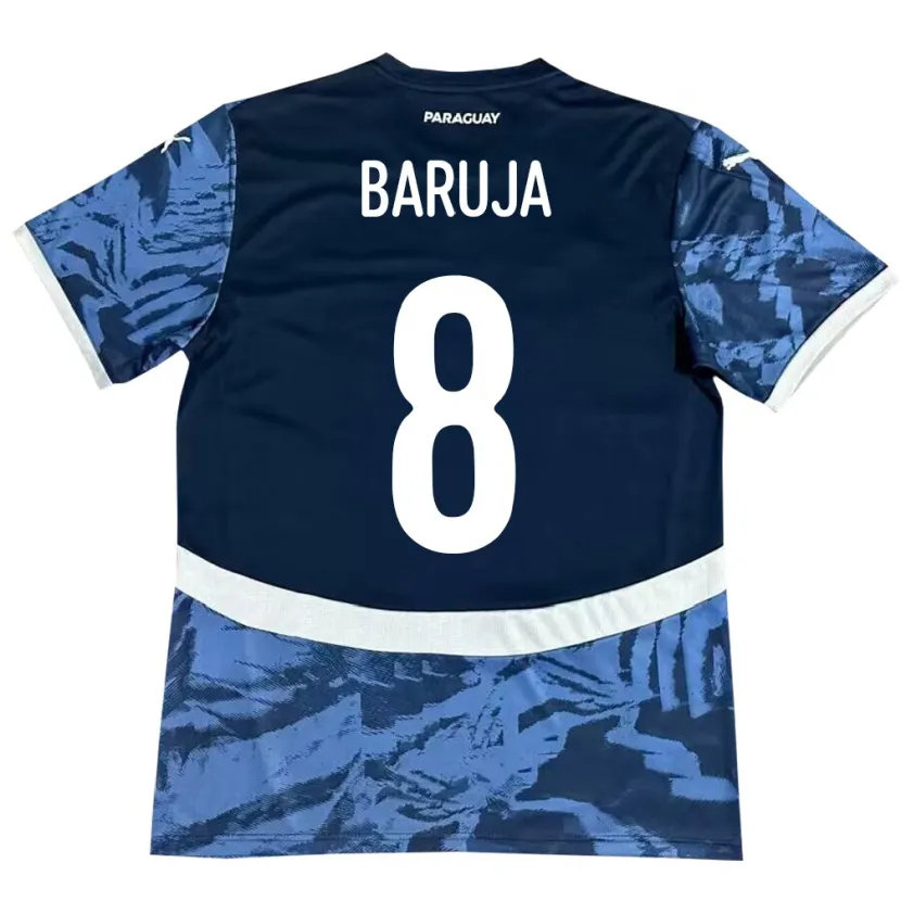 Danxen Kobiety Paragwaj Fabrizio Baruja #8 Niebieski Wyjazdowa Koszulka 24-26 Koszulki Klubowe