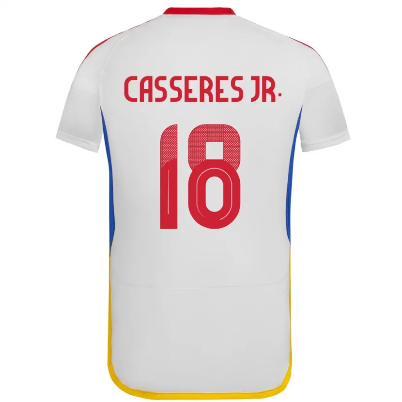 Danxen Kobiety Wenezuela Cristian Cásseres Jr. #18 Biały Wyjazdowa Koszulka 24-26 Koszulki Klubowe