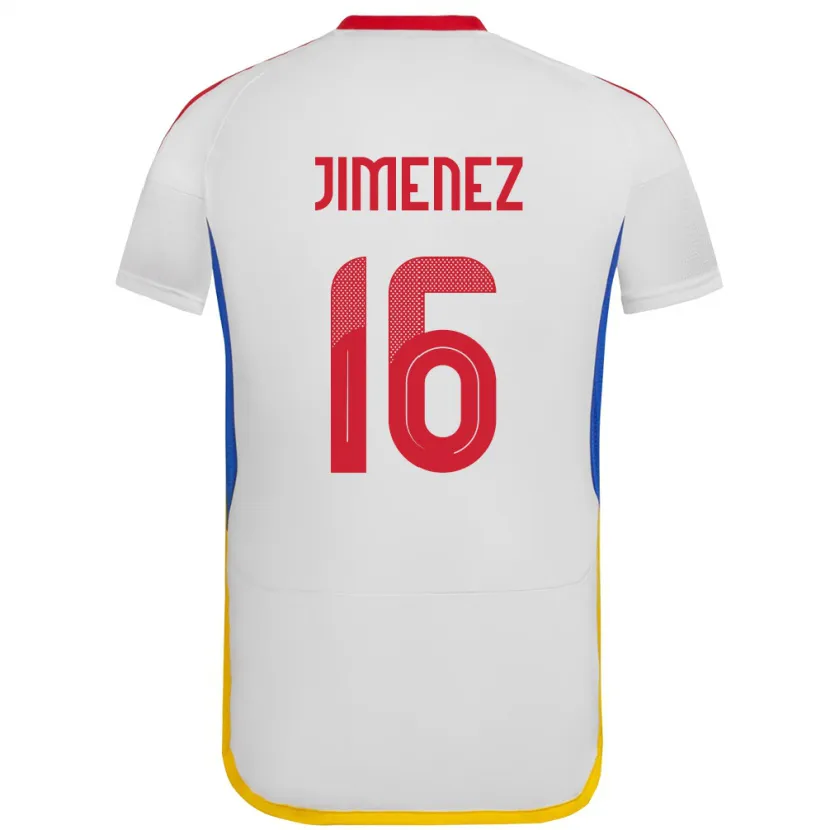 Danxen Kobiety Wenezuela Néstor Jiménez #16 Biały Wyjazdowa Koszulka 24-26 Koszulki Klubowe