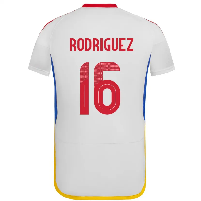 Danxen Kobiety Wenezuela Arianna Rodríguez #16 Biały Wyjazdowa Koszulka 24-26 Koszulki Klubowe